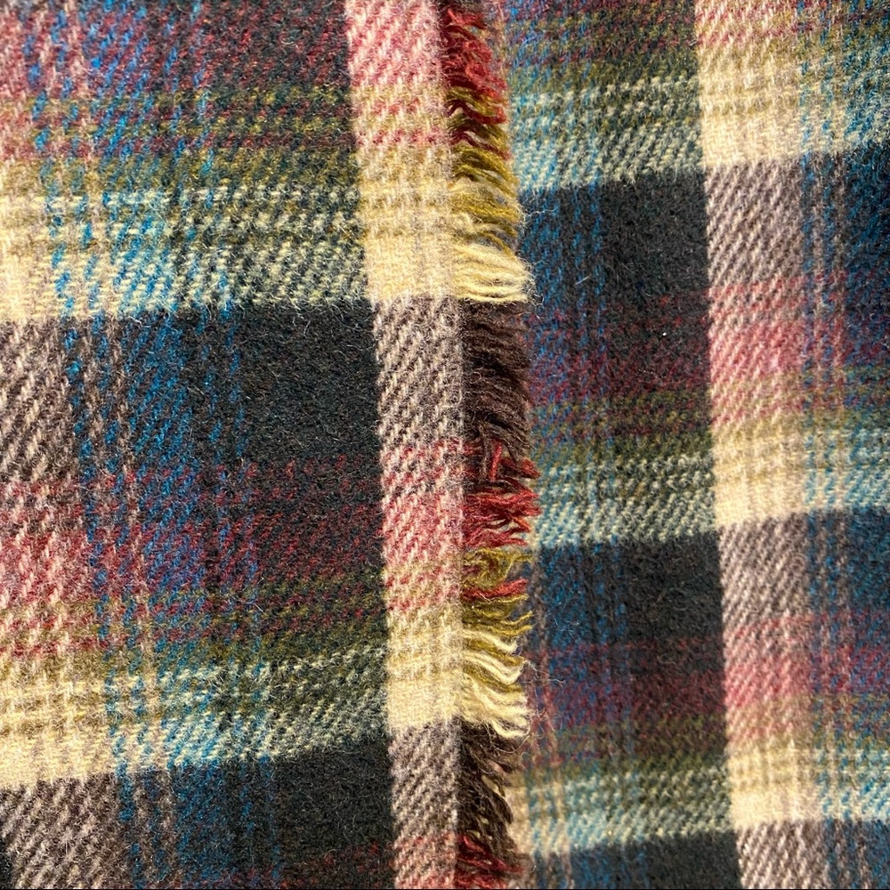 Cambridge Dry Goods Flannel Plaid Wool Blend Maxi Skirt Size 14 - Picture 3 of 10